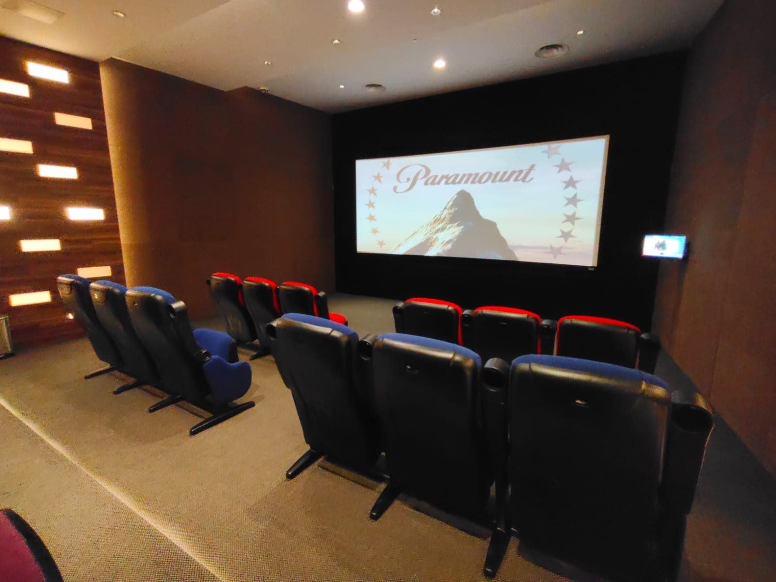 Private cinema screen